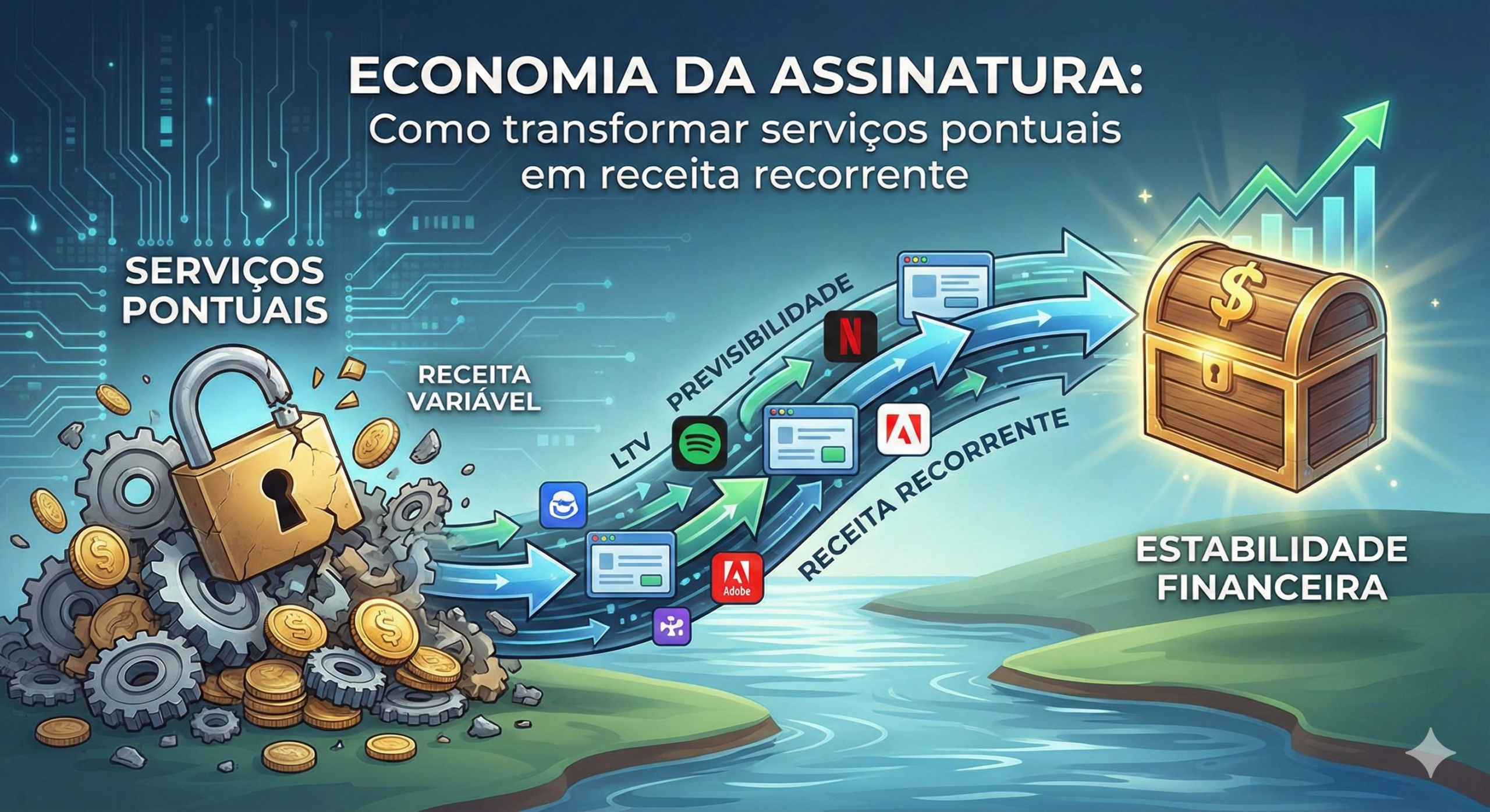 receita e assinaturas